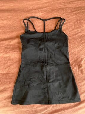 Karma Athletic Strappy Tank Top Black Size XS
